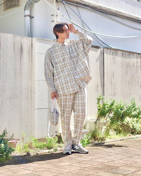 STRIPES FOR CREATIVE FW23 SFC OG CHECK SHIRT&PANTSスタイル