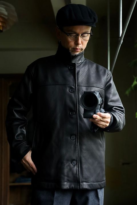 COMME des GARCONS HOMME 26FW ディアスキンレザーカーコートスタイル