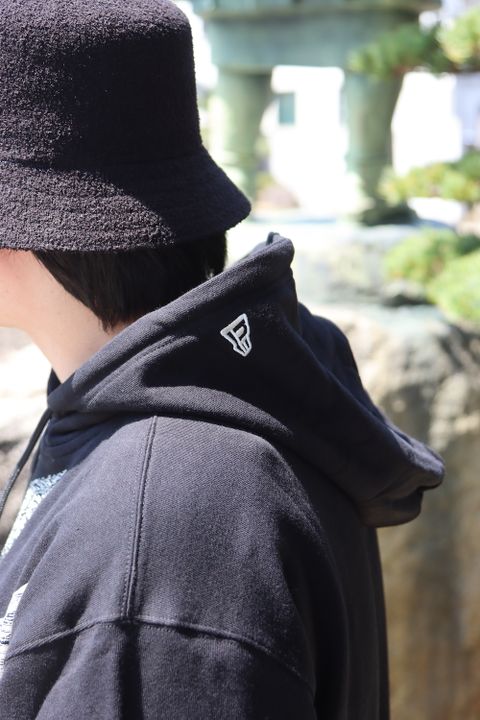 Yohji Yamamoto×New Era CROW PRINT SWEAT PULLOVER HOODIE style.2022.4.12.