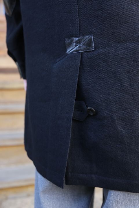 JUNYA WATANABE COMME des GARCONS MAN ウール麻ツイル縮絨×牛革(WF-C401-051) style.2020.11.23.