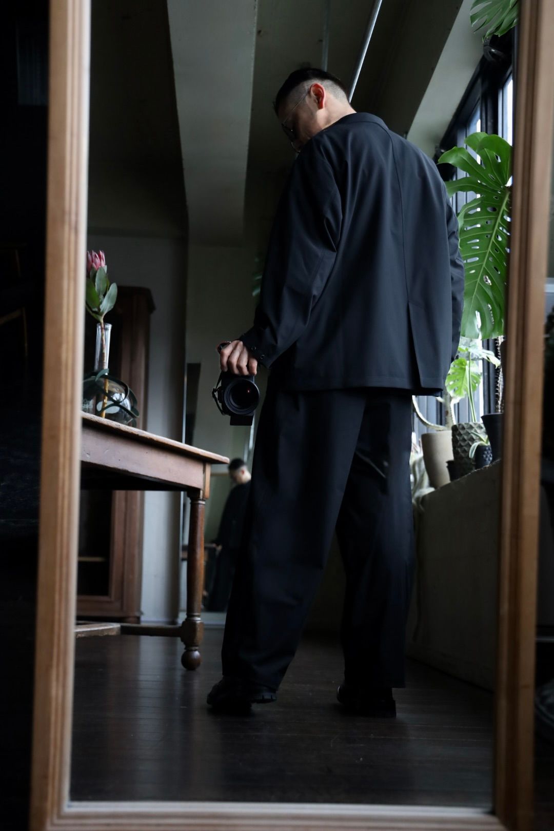 フレッシュサービス WOOLY CLOTH DOUBLE JACKET(FSC251-20106)BLACK