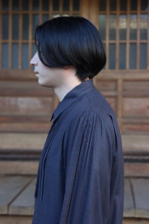 MATSUFUJI Flannel Check Pleats Jacket(M213-0301) style.2021.10.11.