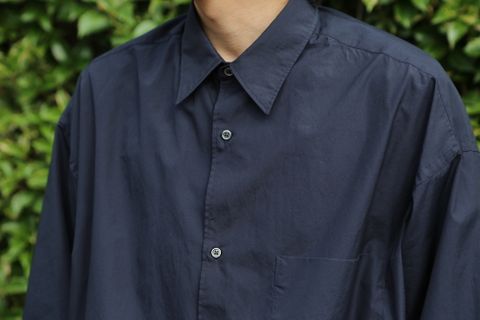 Graphpaper Broad L/S Oversized Regular Collar Shirt style. 2021.06.23.