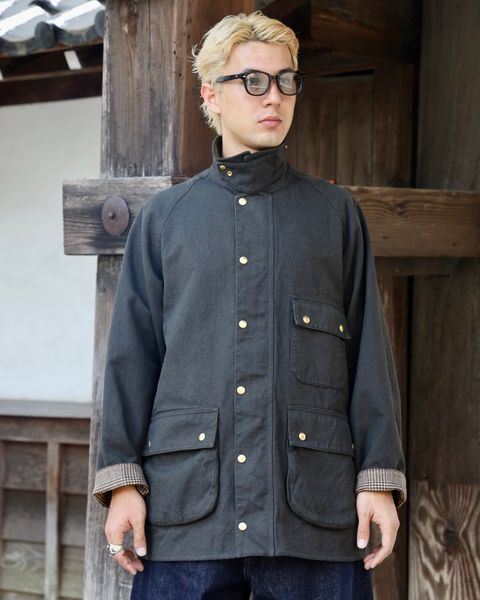 アプレッセ 2026 STYLE2 Vintage Silk Hemp Riding Oiled Jacket MARKスタイル