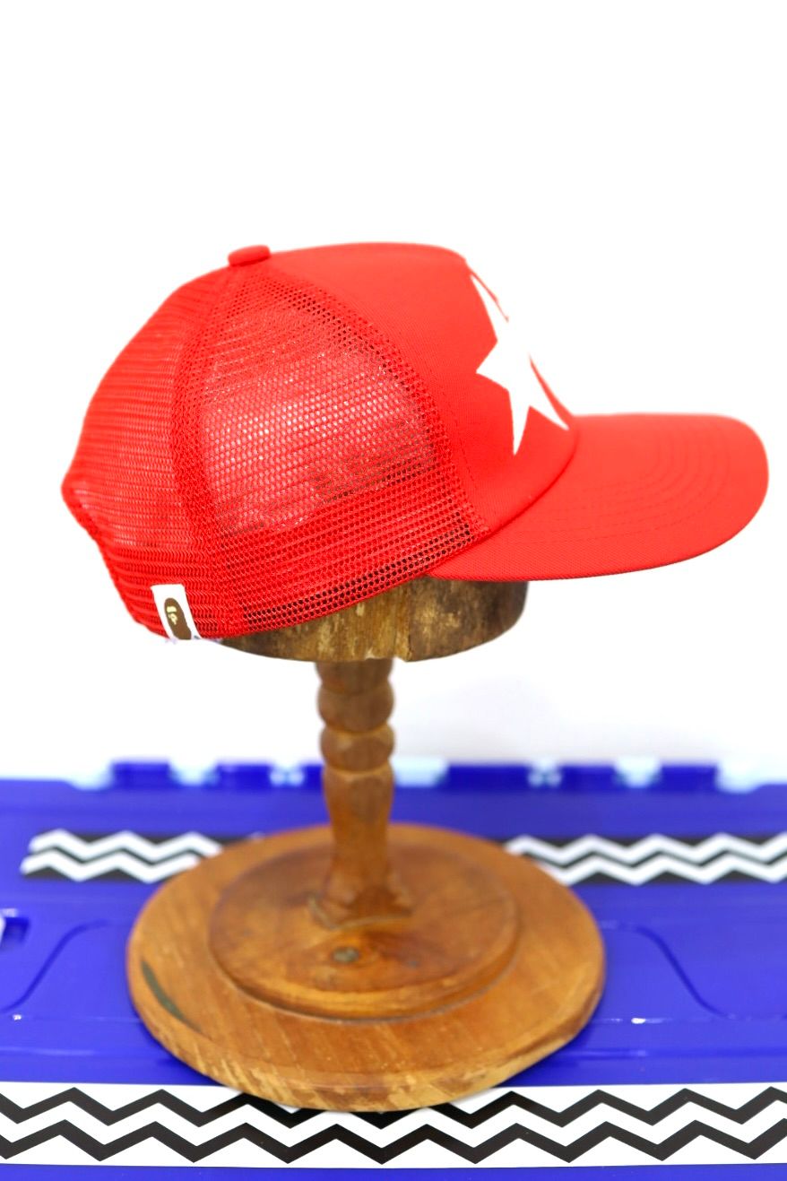 セントマイケル 26SS BAPE_MESH CAP(SM-MK8-0000-C60)RED☆2月7日(土)発売！