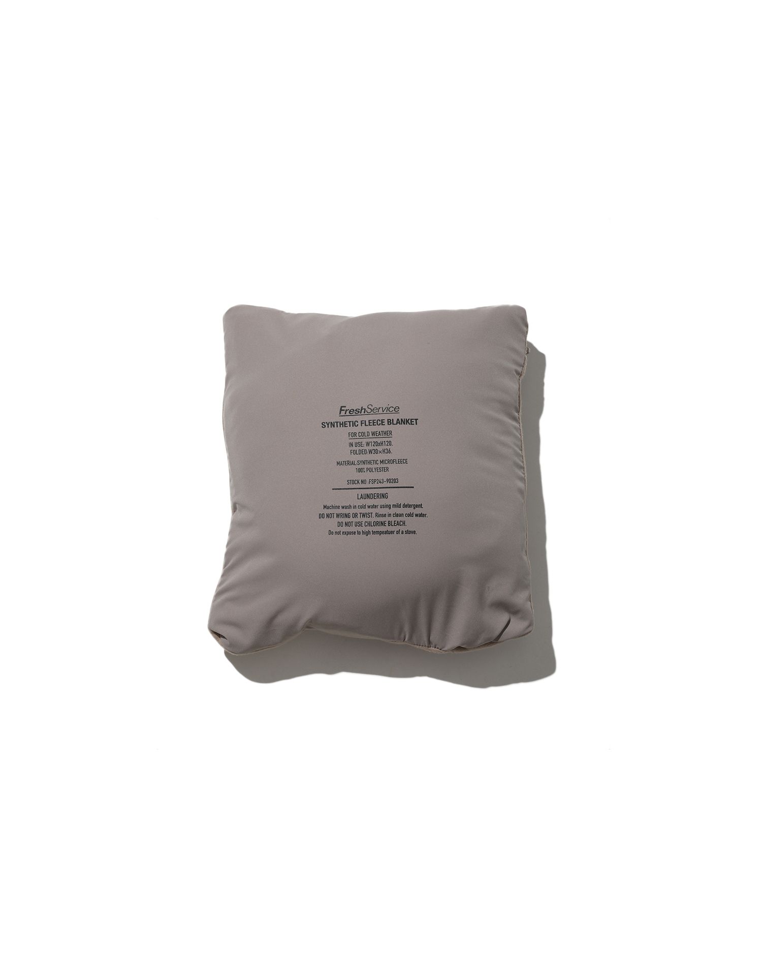 フレッシュサービス SYNTHETIC FLEECE BLANKET(FSP243-90203)BEIGE☆10月5日(土)発売！