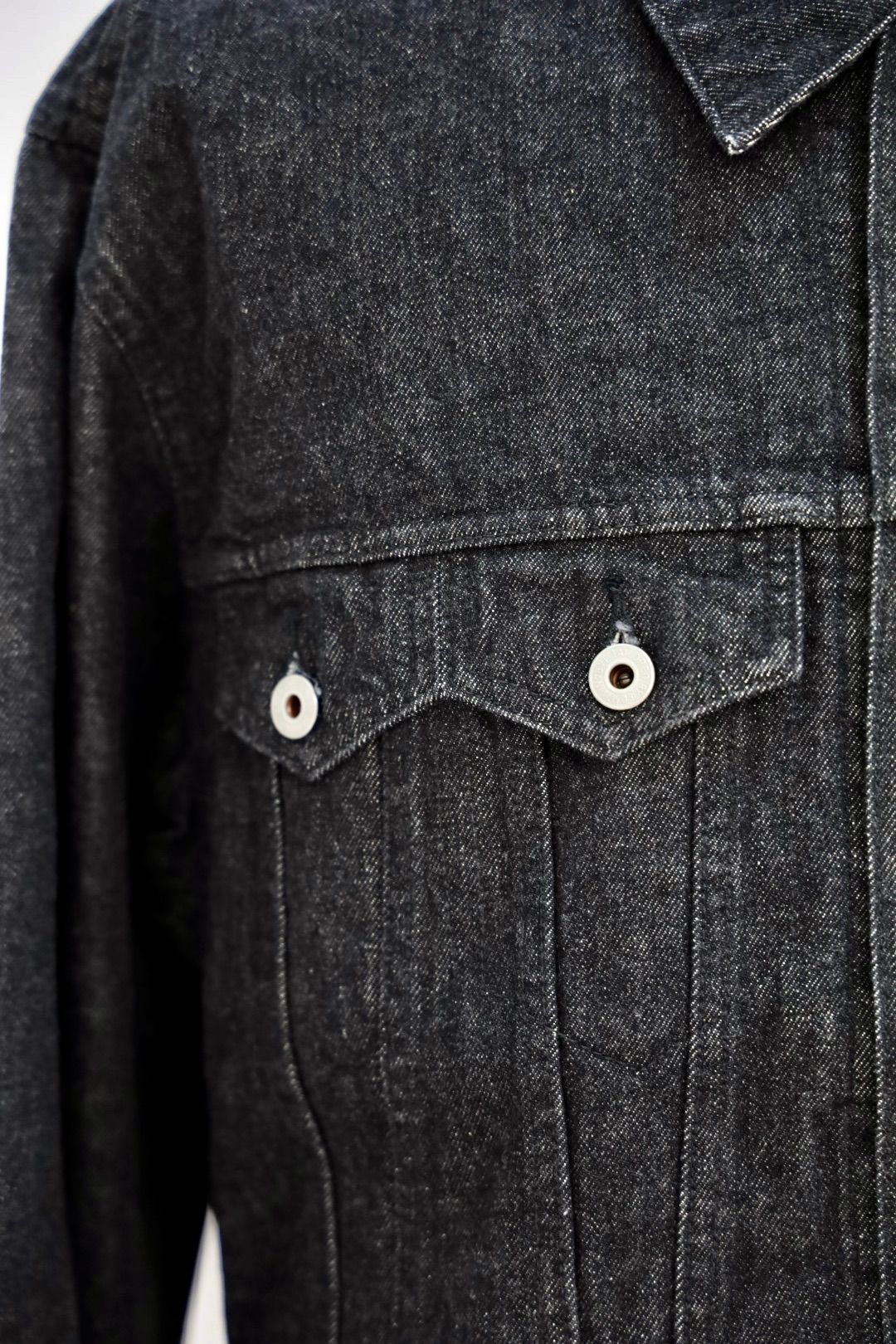 ファンダメンタル デニムジャケット THIRD THIRD JACKET RINSE(FA25JK33R-BK)BLACK