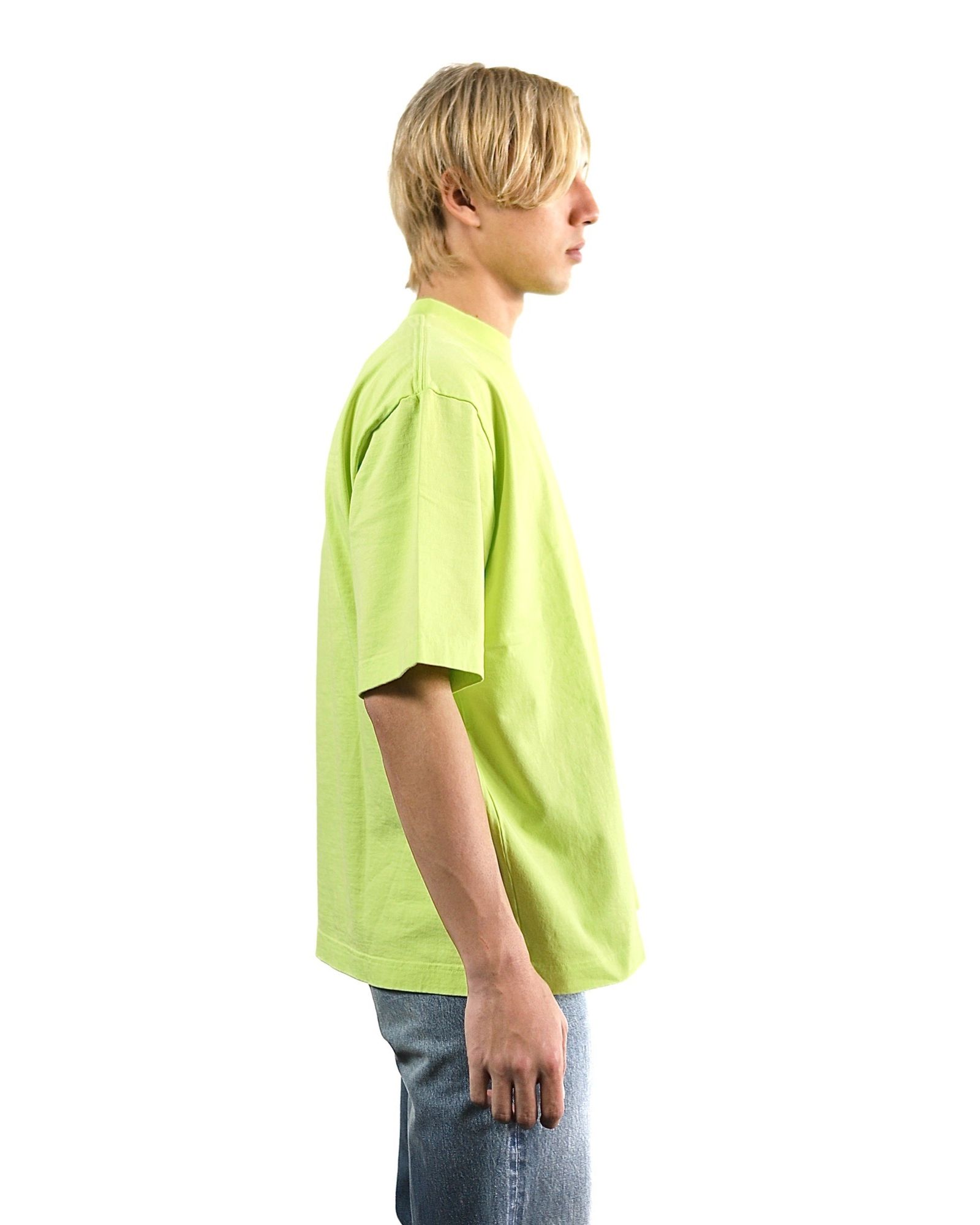 ブラームス24SS blurhms Piece-dyed Plain Tee(BrightYellow) style 2024.3.21