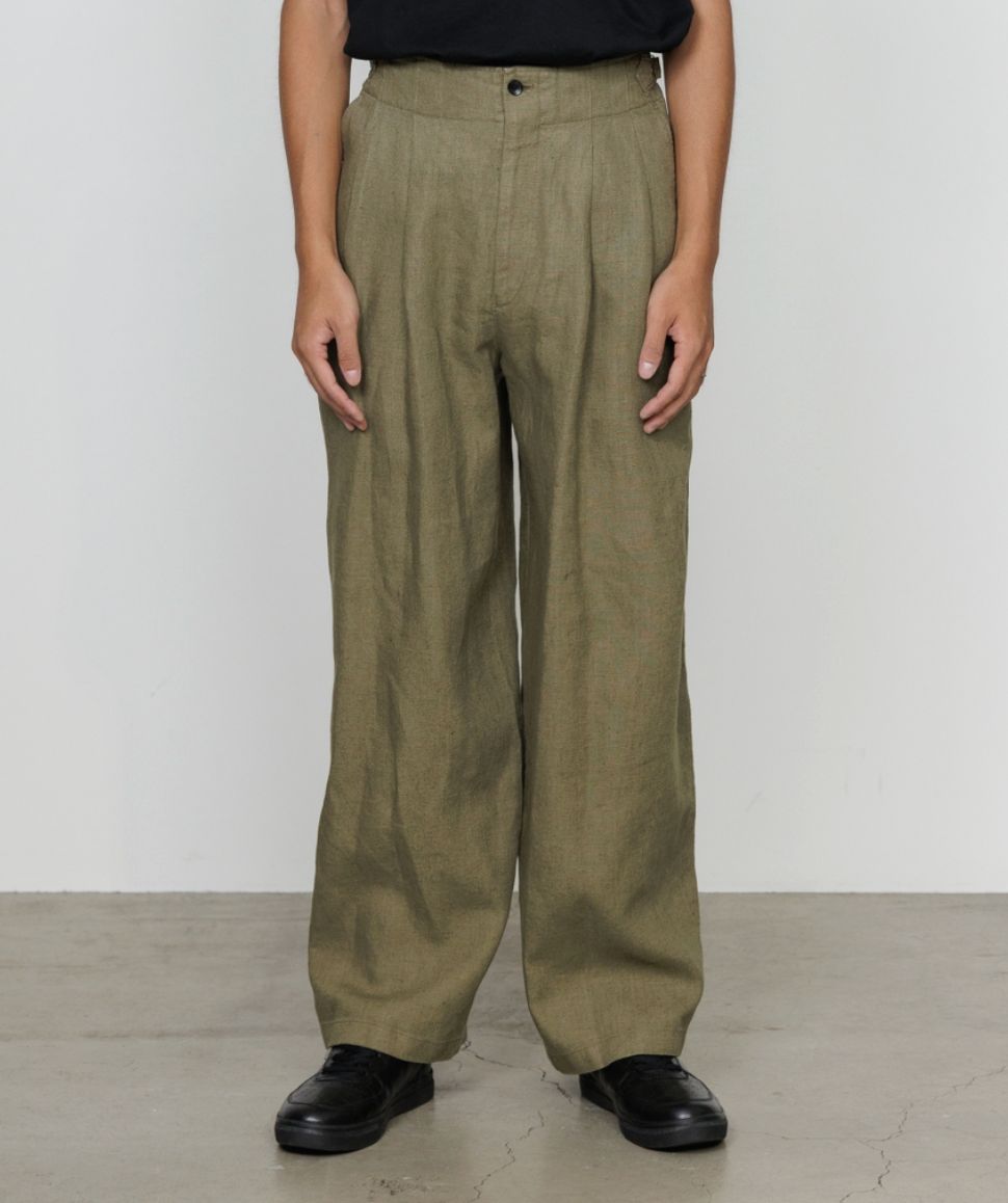marka 26SS TWO TUCK MILITARY TROUSERS(M26A19PT02C)KHAKI BEIGE,☆新作発売！