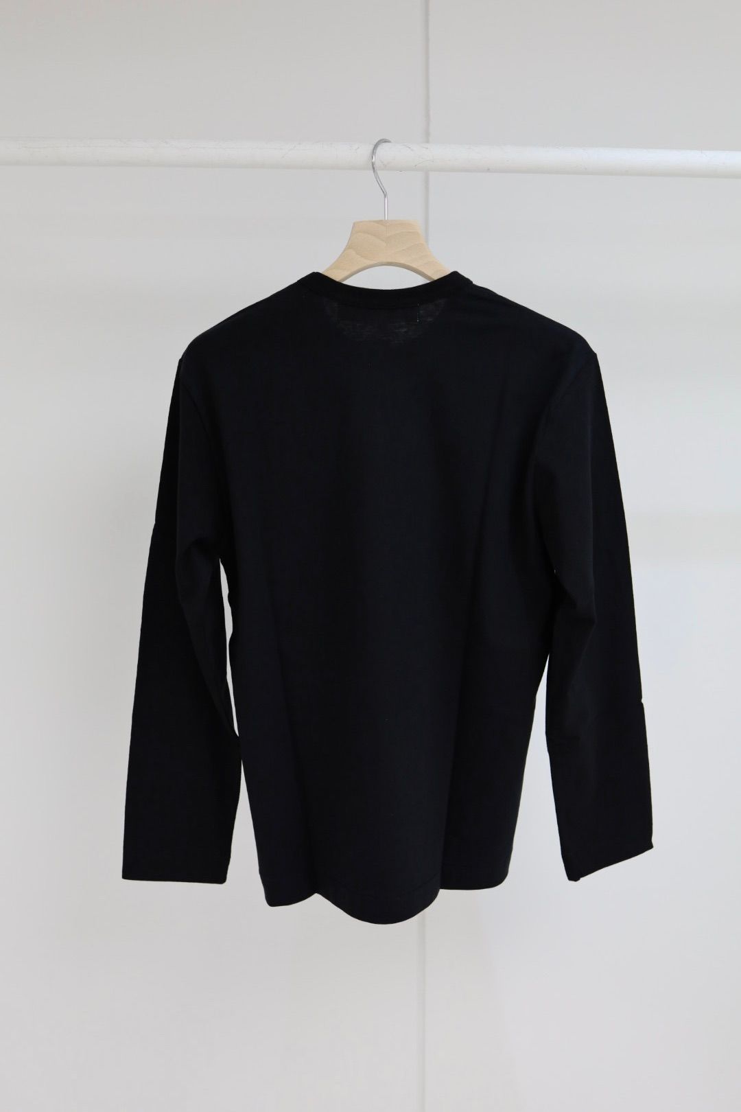 PLAYプレイコムデギャルソン ワンポイントロングスリーブTシャツ(BLACK×BLACK HEART)☆11月1日(土)発売！