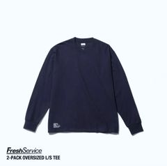 フレッシュサービス 2-PACK CORPORATE L/S TEE(NAVY)