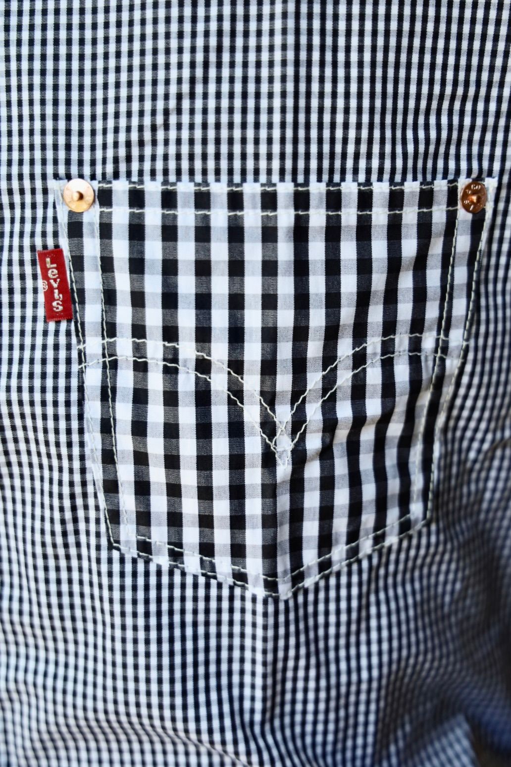ジュンヤワタナべギャルソン×Levi's ギンガムチェックジャケット　Sサイズ ジュンヤワタナべギャルソン×Levi's ギンガムチェックジャケット