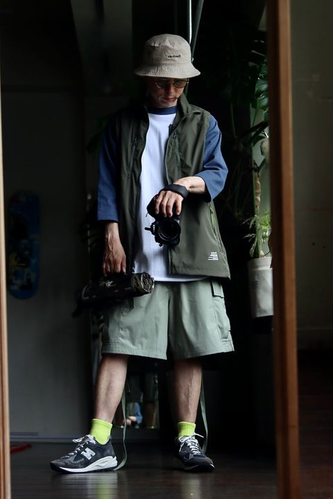 FreshService MICRO TYPEWRITER CARGO SHORTSスタイル
