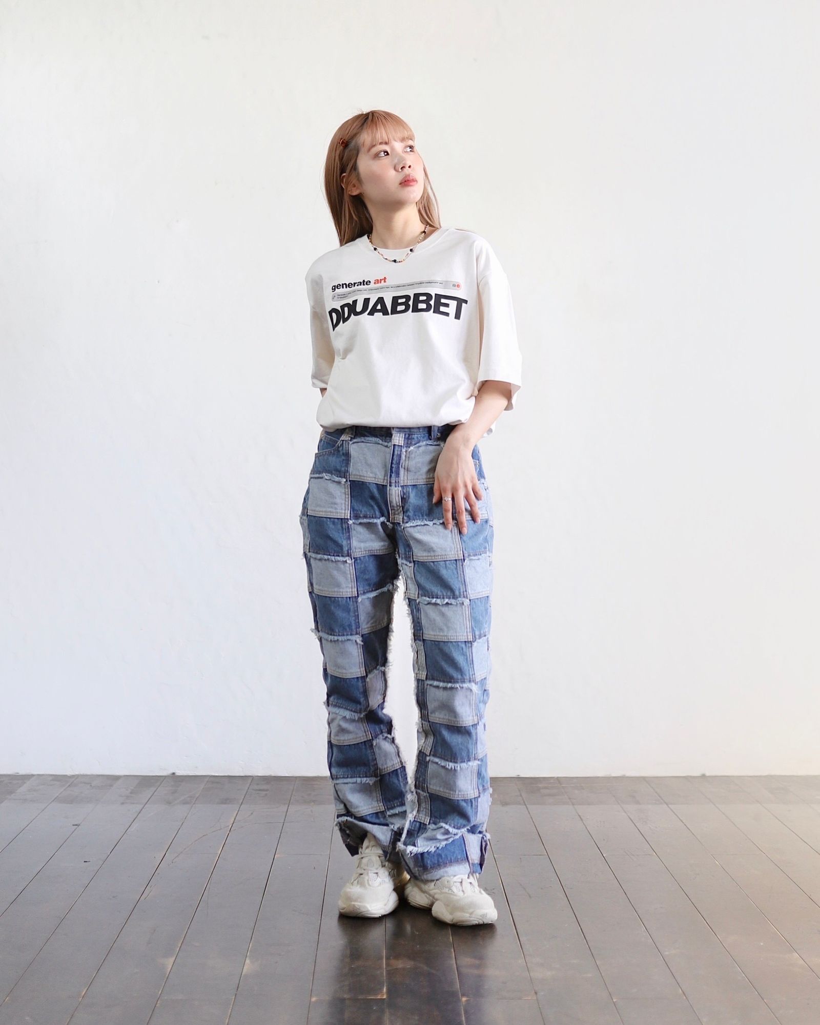 doublet 新作AI-GENERATED "DOUBLET" LOGO T-SHIRT style.2024.2.16
