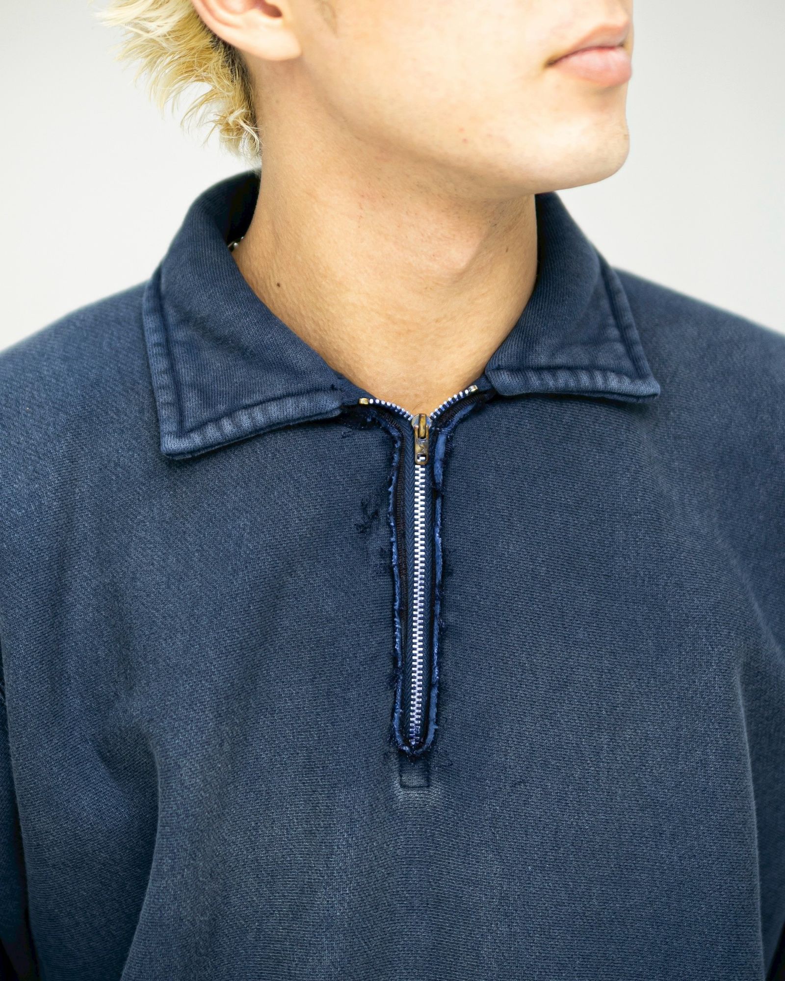 A.PRESSE 2026 STYLE1 Vintage Half Zip Sweatshirt (BLUE) 12月27日(土)新作発売！