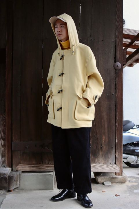 TapWater タップウォーター 23AW Tasmania Double Melton Short Duffleスタイル