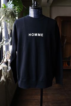 コムデギャルソンオム25FW HOMMEプリントスウェット(HP-T104-051)BLACK☆10月3日( 金)新作発売！