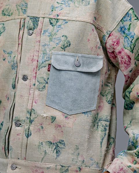 ジュンヤワタナベマン Levi'sWネーム レーヨンリネン花柄プリント×牛革ジャケット 2月6日(金)新作発売！