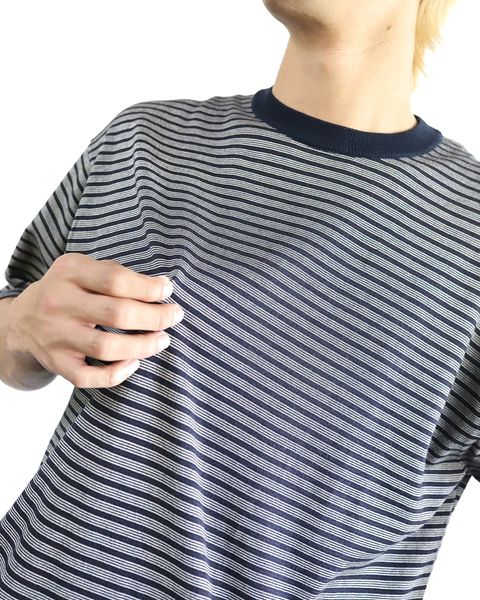 A.PRESSE 24SS High Gauge S/S Striped T-Shirt style 2024.4.13