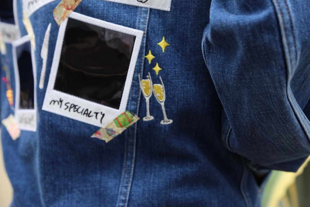 doublet MEMORIAL POLAROID DENIM JACKET(21SS06BL115) style. 2021.04.28.