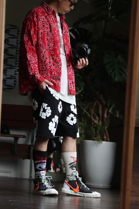 レディメイド×デニムティアーズREADYMADE×DENIM TEARS SWEAT SHORTSスタイル.2022.9.29.