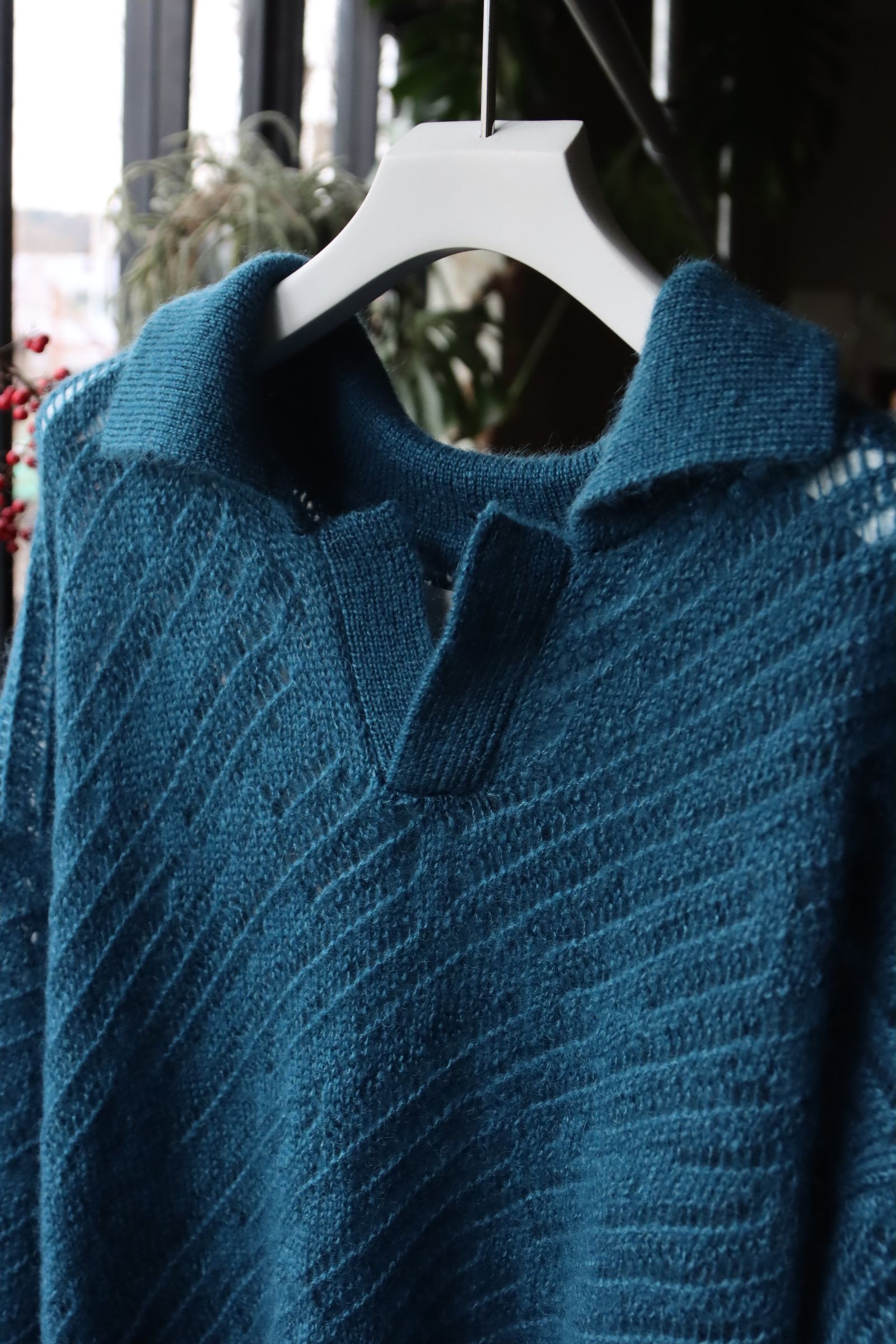 YOKE ヨーク24SS SILK MOHAIR PULLOVER SWEATER(YK24SS0671S)PEACOCK☆2月3日(土)発売！