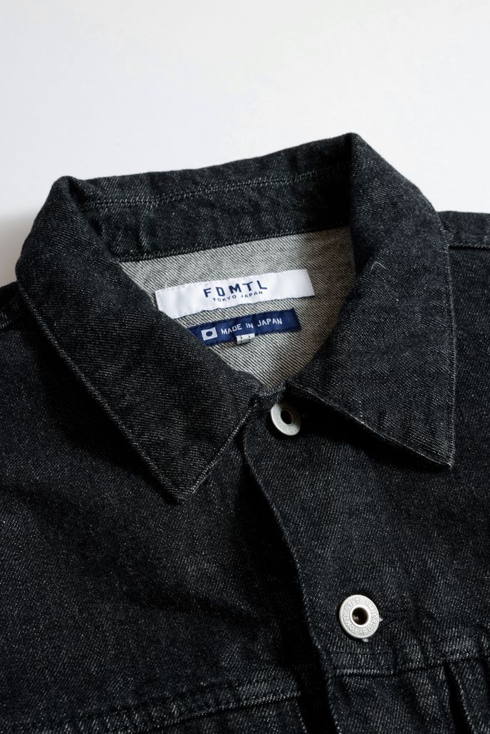 ファンダメンタル デニムジャケット THIRD THIRD JACKET RINSE(FA25JK33R-BK)BLACK