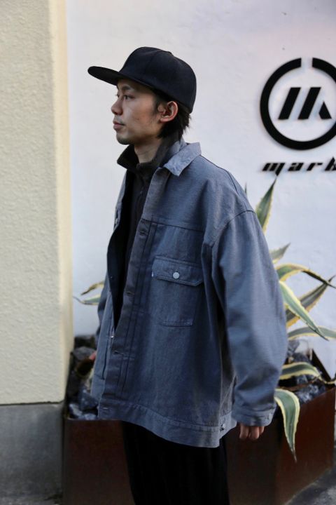 Graphpaper Colorfast Denim Blouson"GRAY"Style.2020.10.25.