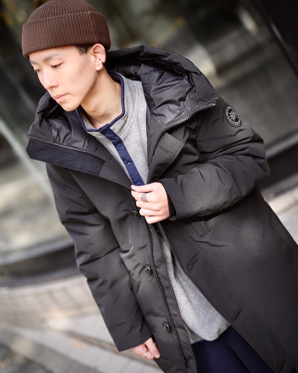 CANADA GOOSE カナダグース 新作Chateau Parka BLACK LABELスタイル 