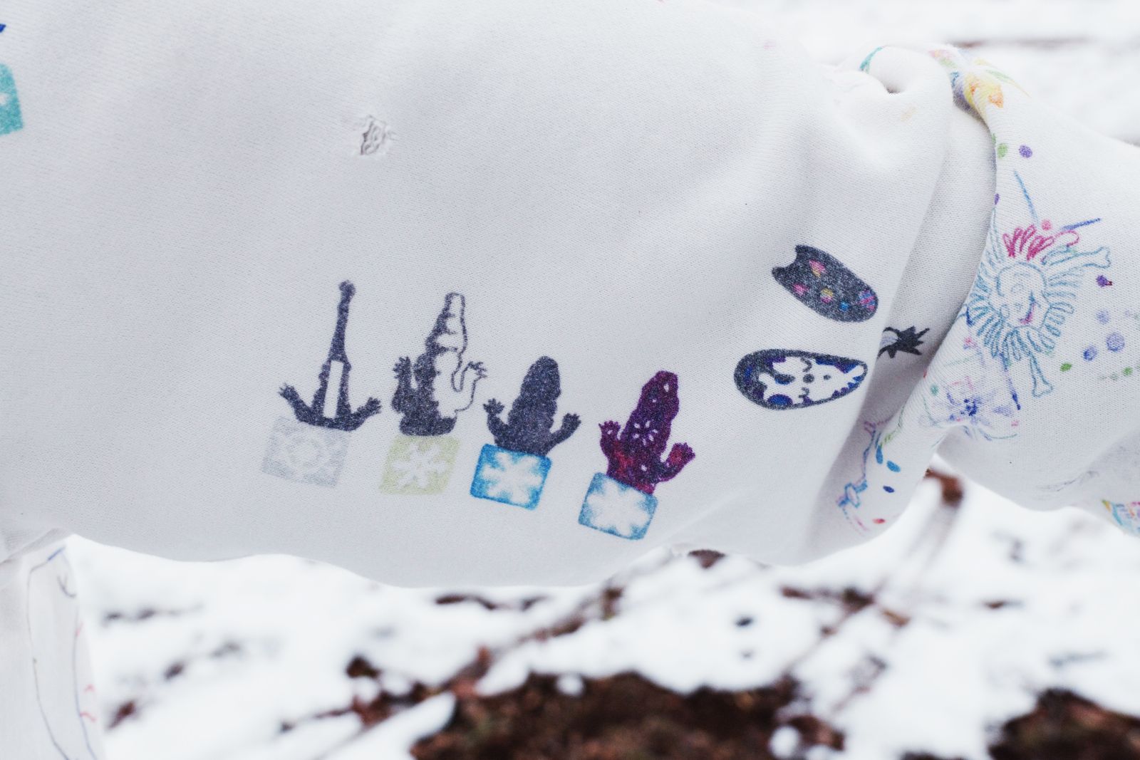 セントマイケル 26SS COCO_DOUBLE FACE HOODIE (SM-MK8-0000-C17)WHITE☆2月21日(土)10:00発売！