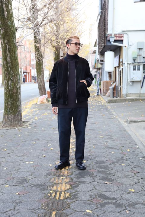 A.PRESSE Vintage US NAVY Souvenir Velour Jacket 再入荷しました！