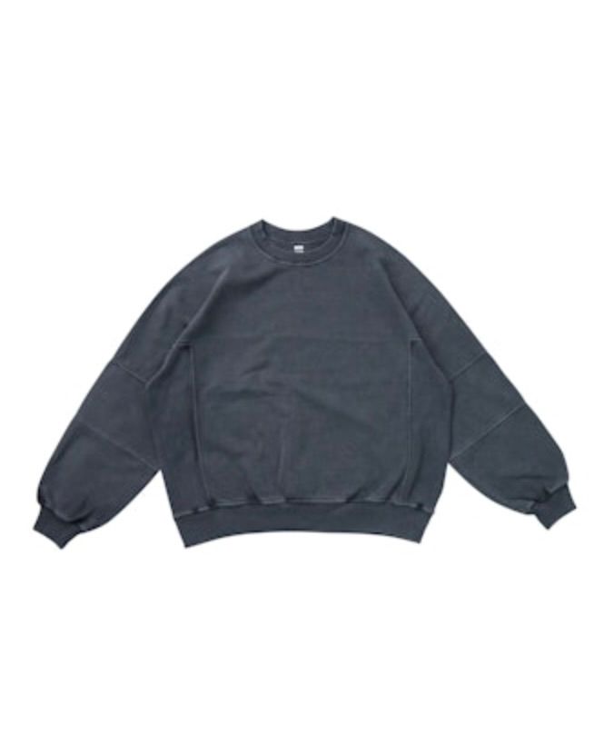 blurhms ブラームス 26SS Light Sweat Panel P/O(BHS26S032)Black pigment over dye☆1月23日(金)新作発売！
