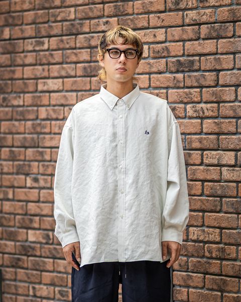 フレッシュサービス 26AW DRY WASHER POPLIN L/S B.D SHIRT(FSC263-50062)IVORY☆8月1日(土)発売！