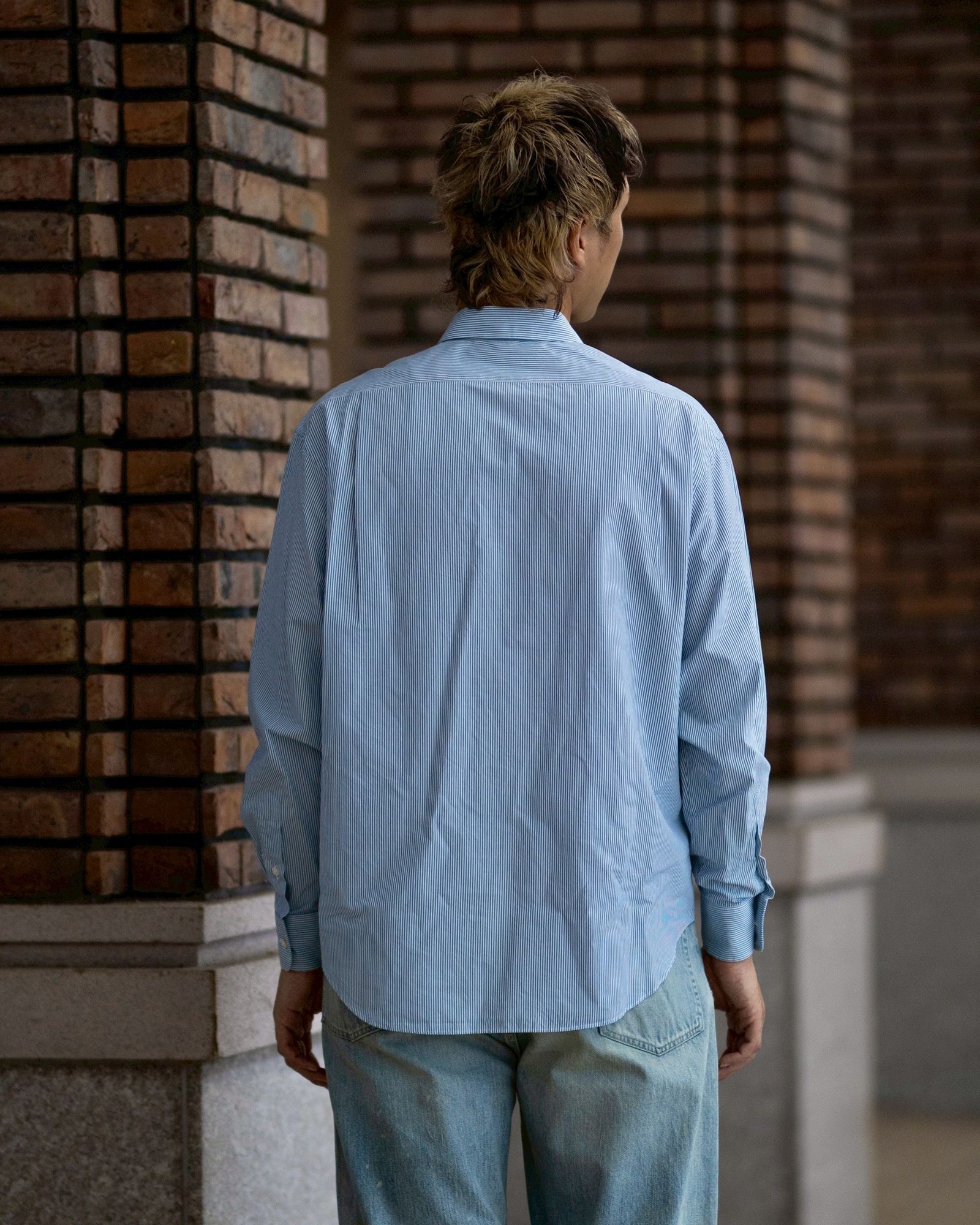 A.PRESSE Spread Collar Shirt  (BLUE)6月20日(土)新作発売！