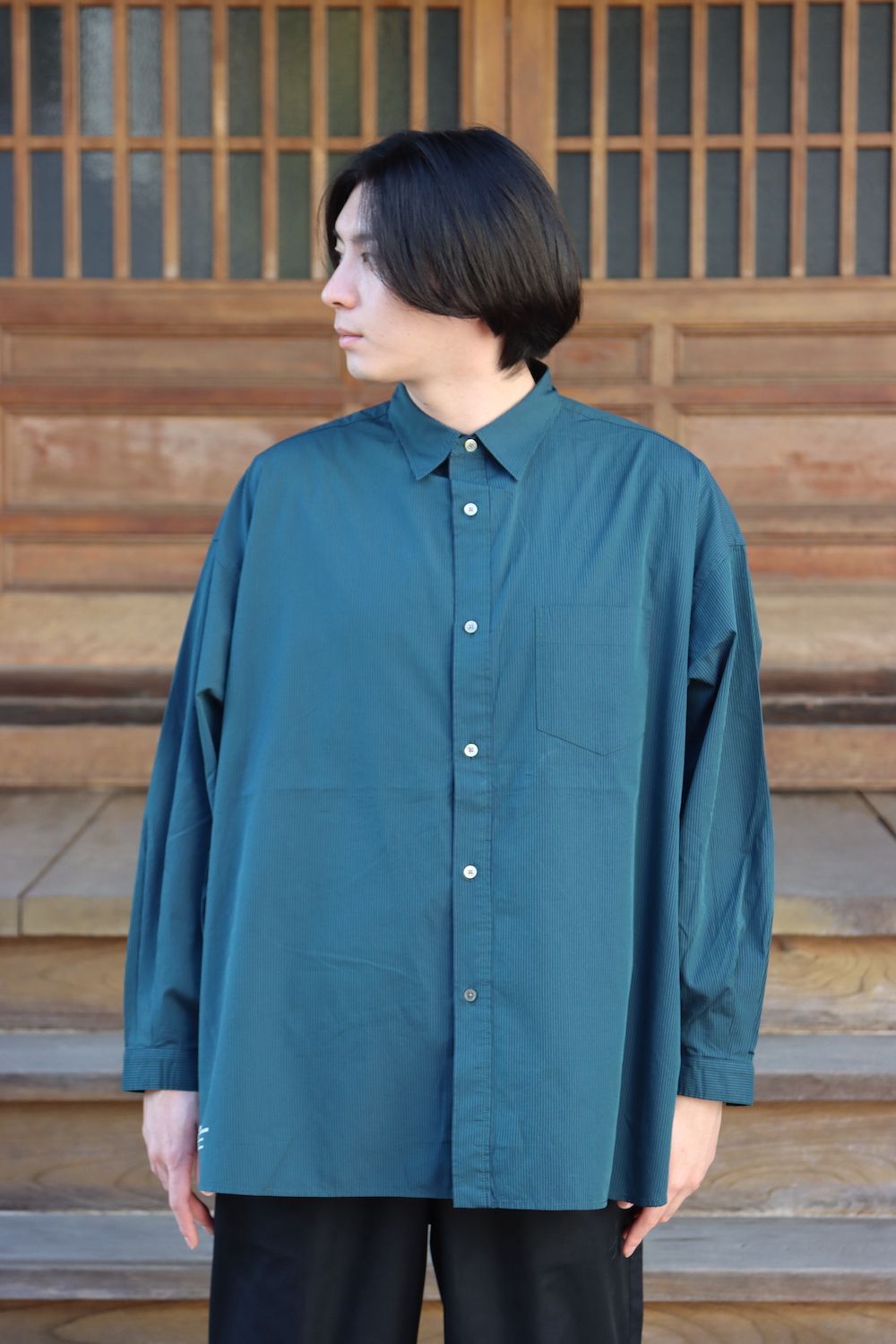 FreshService CORPORATE STRIPE REGULAR COLLAR SHIRT(FSW-22-SH_15) style.2021.11.20