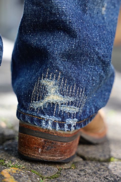 アイジュンヤワタナベマン 24AW New Manual Wネームデニムパンツ(XL)