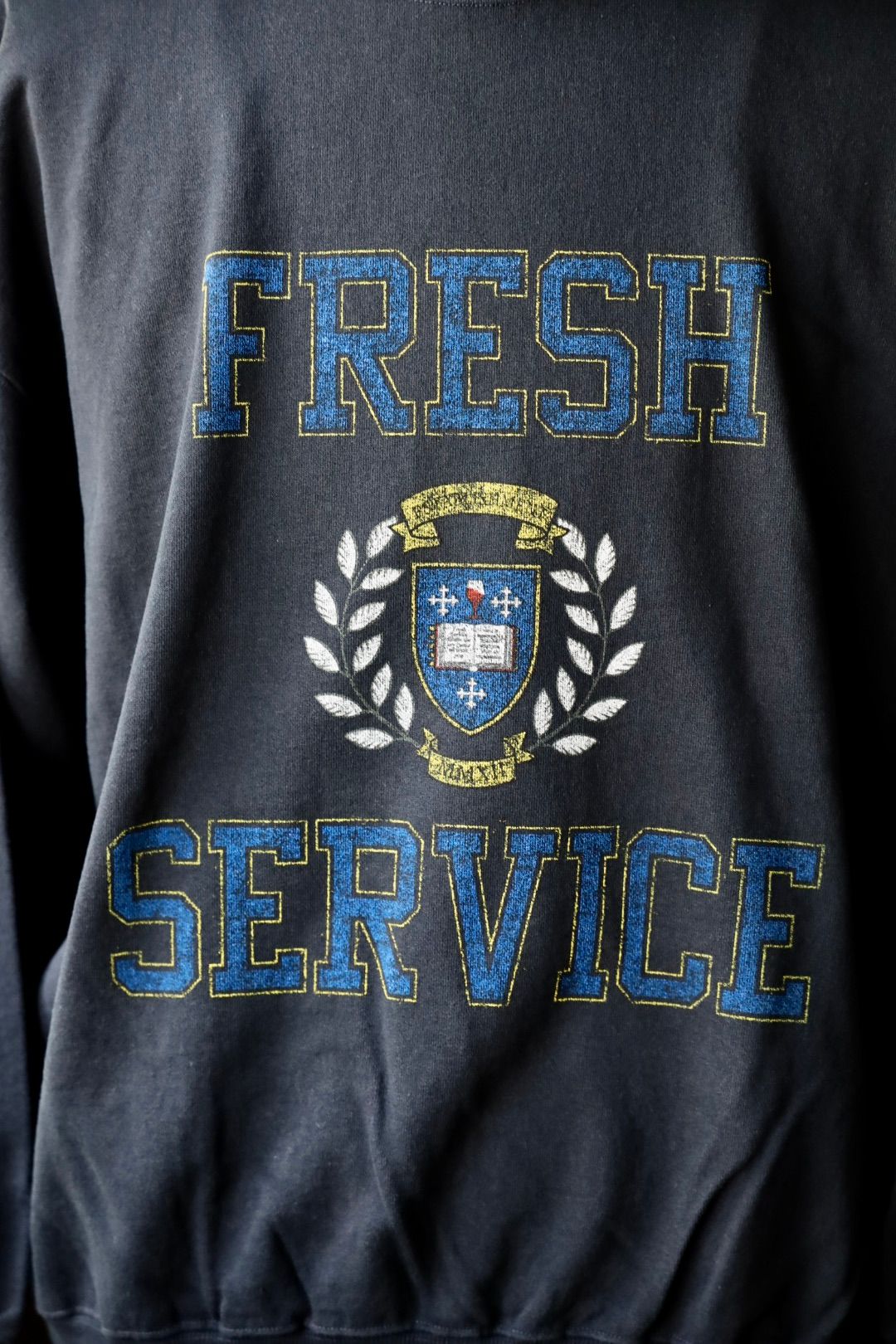 フレッシュサービス LIGHT OZ CREW NECK SWEAT "COLLEGE"(FSC253-70017)NAVY★8月16日(土)発売！