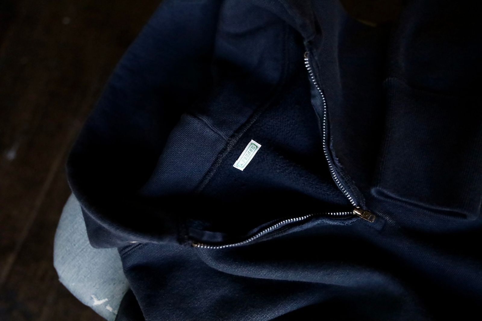 A.PRESSE - アプレッセ Vintage Half Zip Sweat Hoodie (24AAP