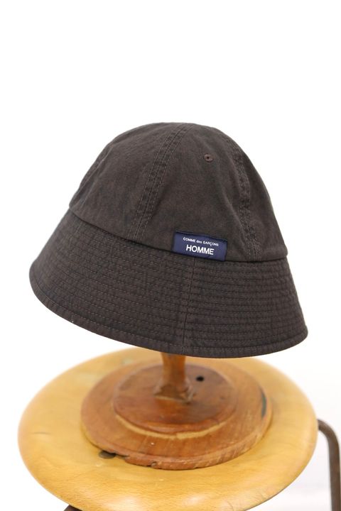 コムデギャルソンオム ナイロンオックス製品染バケットハット(HQ-K601-051)BROWN☆2月6日(金)発売！