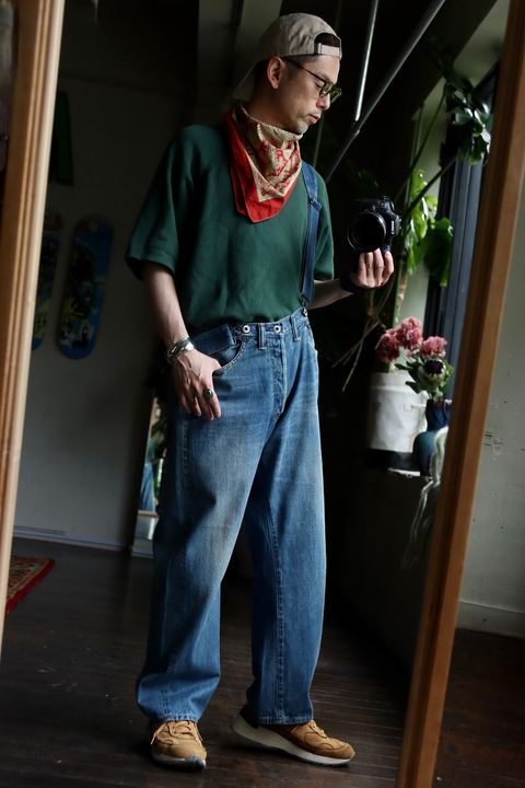 A.PRESSE No.2 Washed Denim Pantsスタイル36