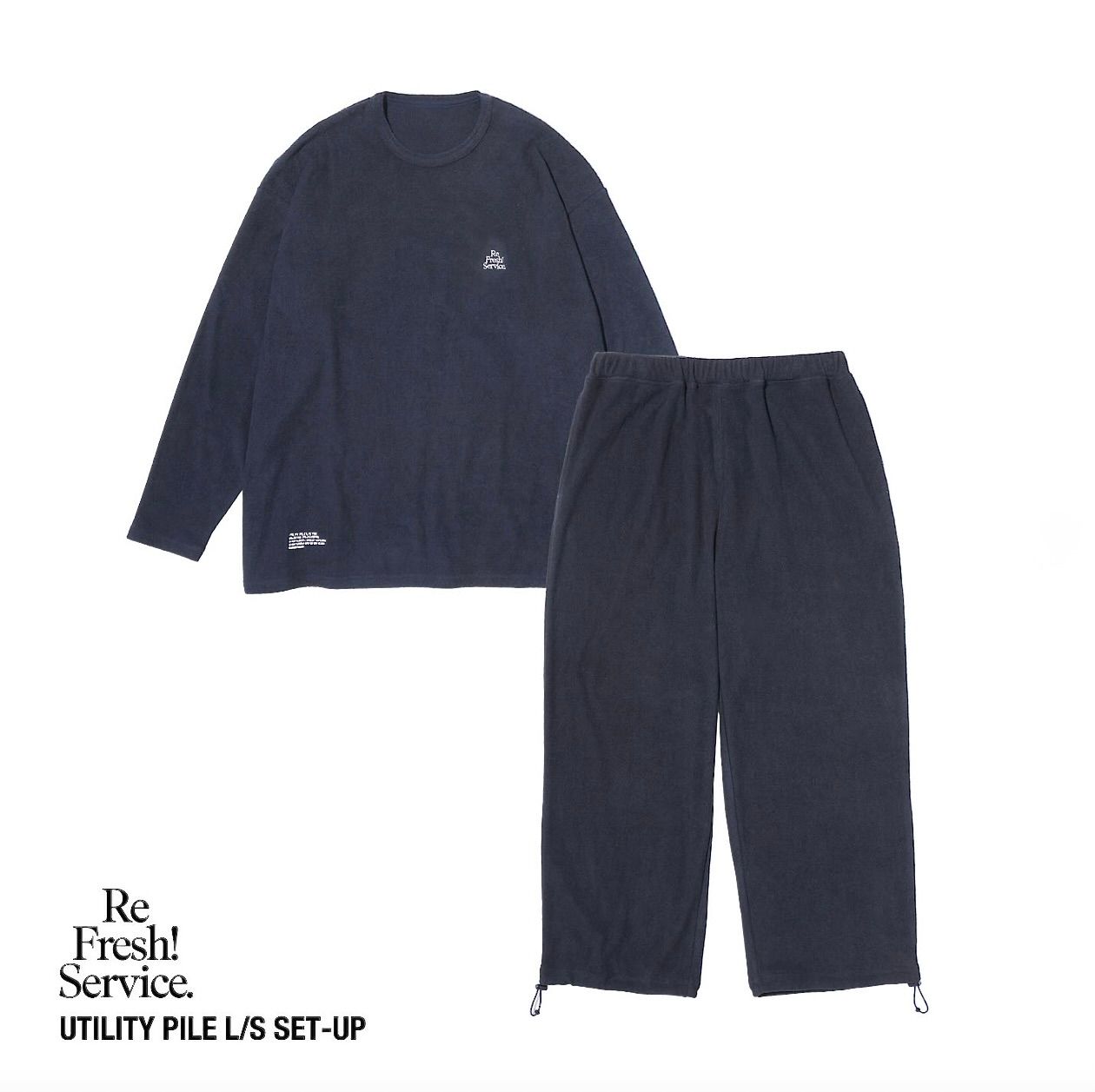 ReFresh!Service. “UTILITY PILE L/S SET-UP”(NAVY)☆9月27日(土)発売！
