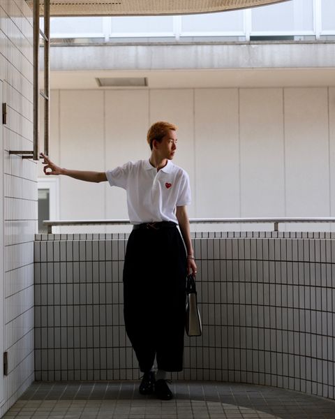 PLAY COMME des GARCONS プレイコムデギャルソン23SS REDハート ポロシャツスタイル