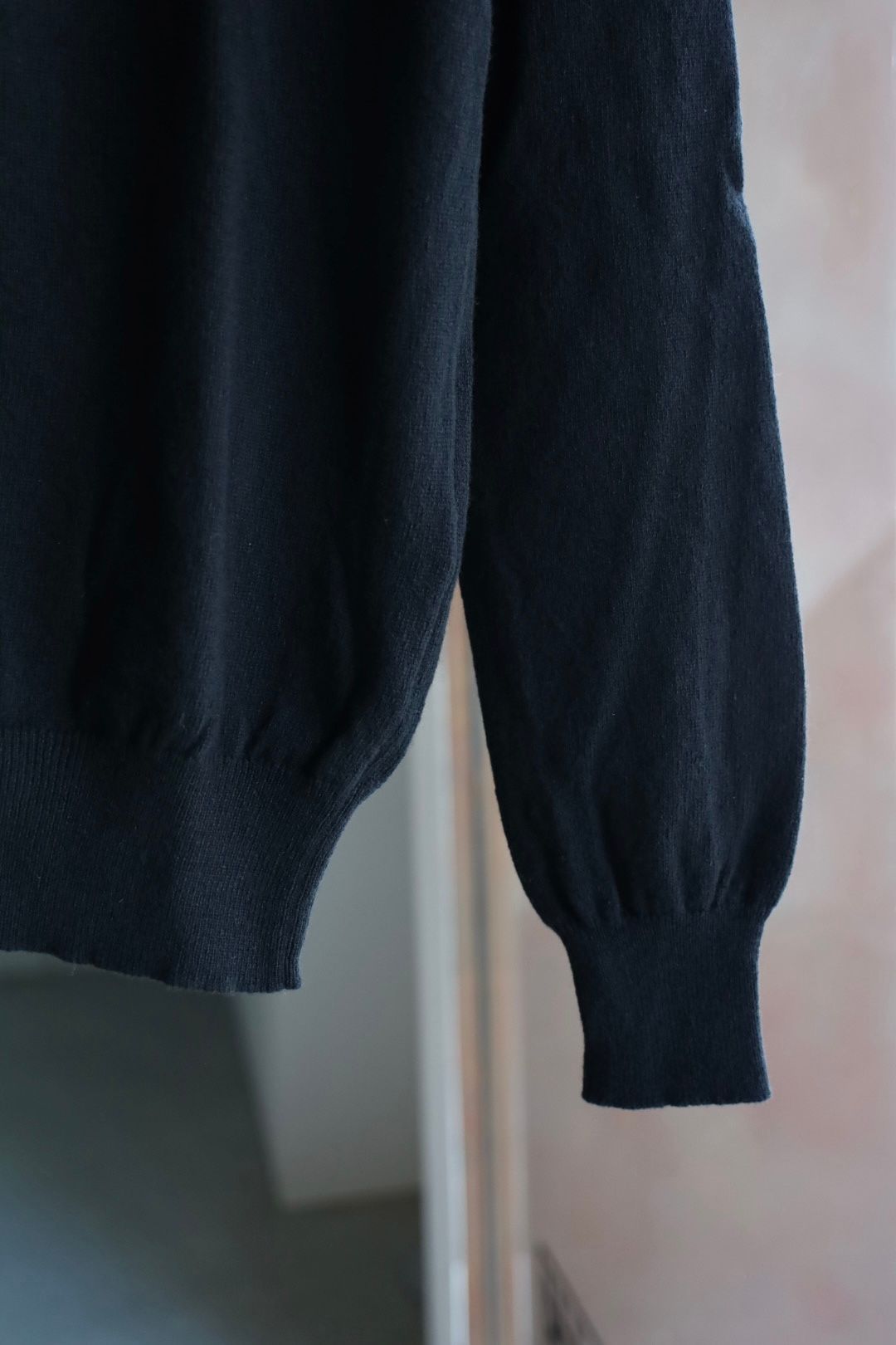 プレイコムデギャルソン ROUND NECK RHINESTONE CARDIGAN (BLACK/BLACK HEART)