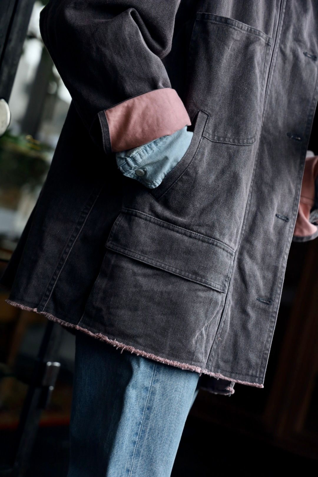 YOKE - ヨーク25SS カバーオールCOTTON CUT-OFF COVERALL JACKET YOKE - ヨーク25SS カバーオールCOTTON CUT-OFF COVERALL JACKET