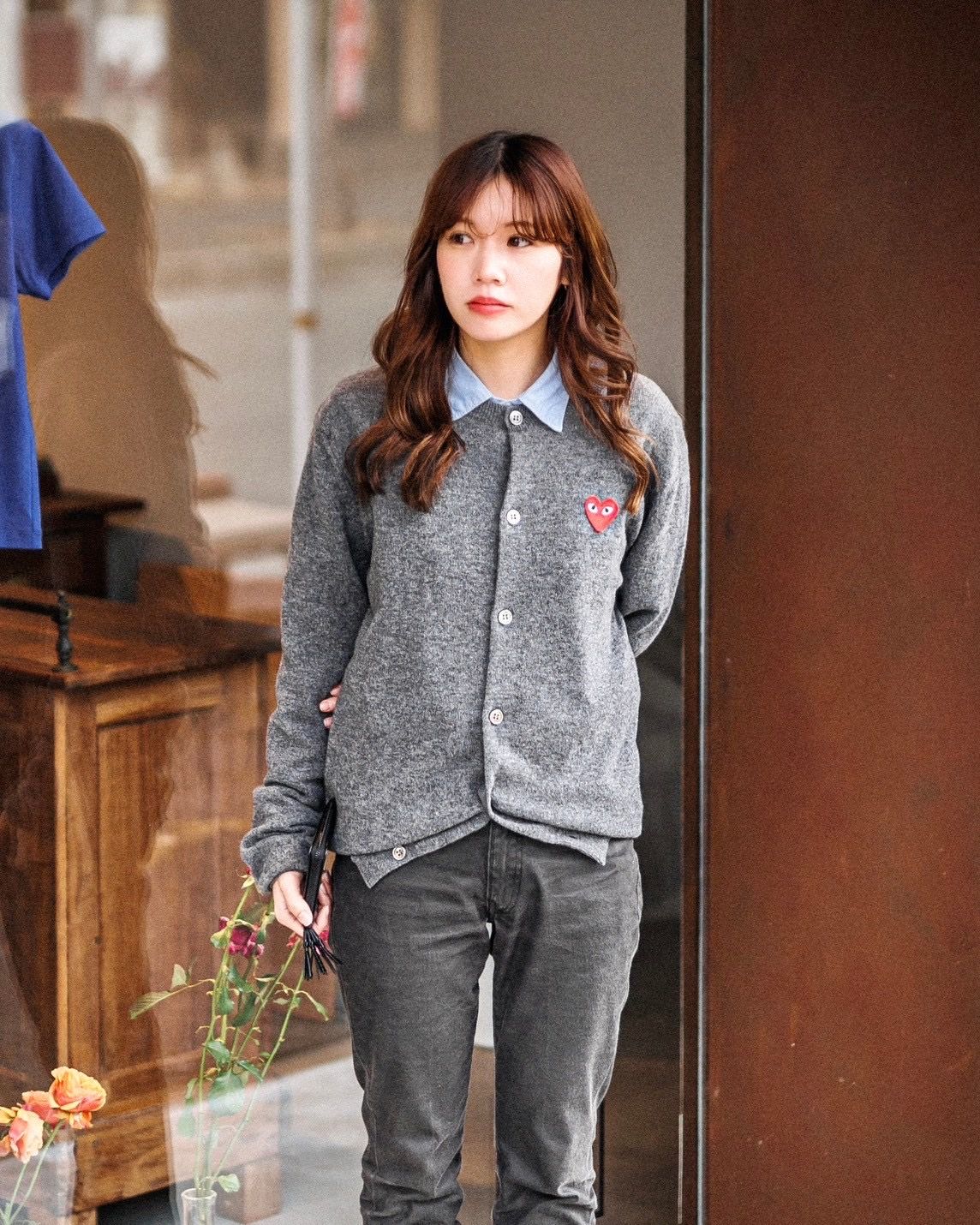 PLAY COMME des GARCONS 新作ROUND NECK CARDIGAN style.2025.2.4