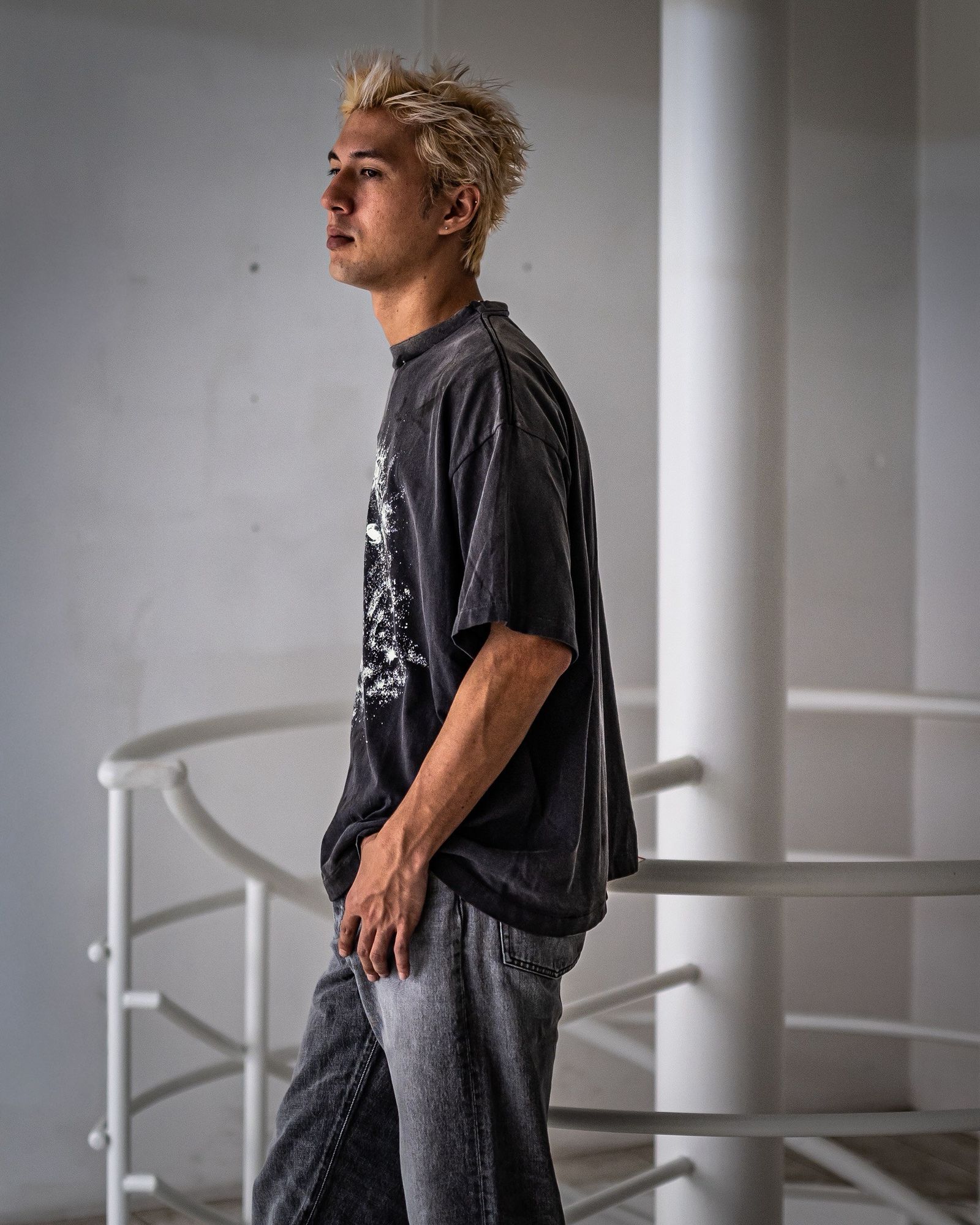 セントマイケル Tシャツ MARIA SS TEE(SM-HR1-0000-005)BLACK