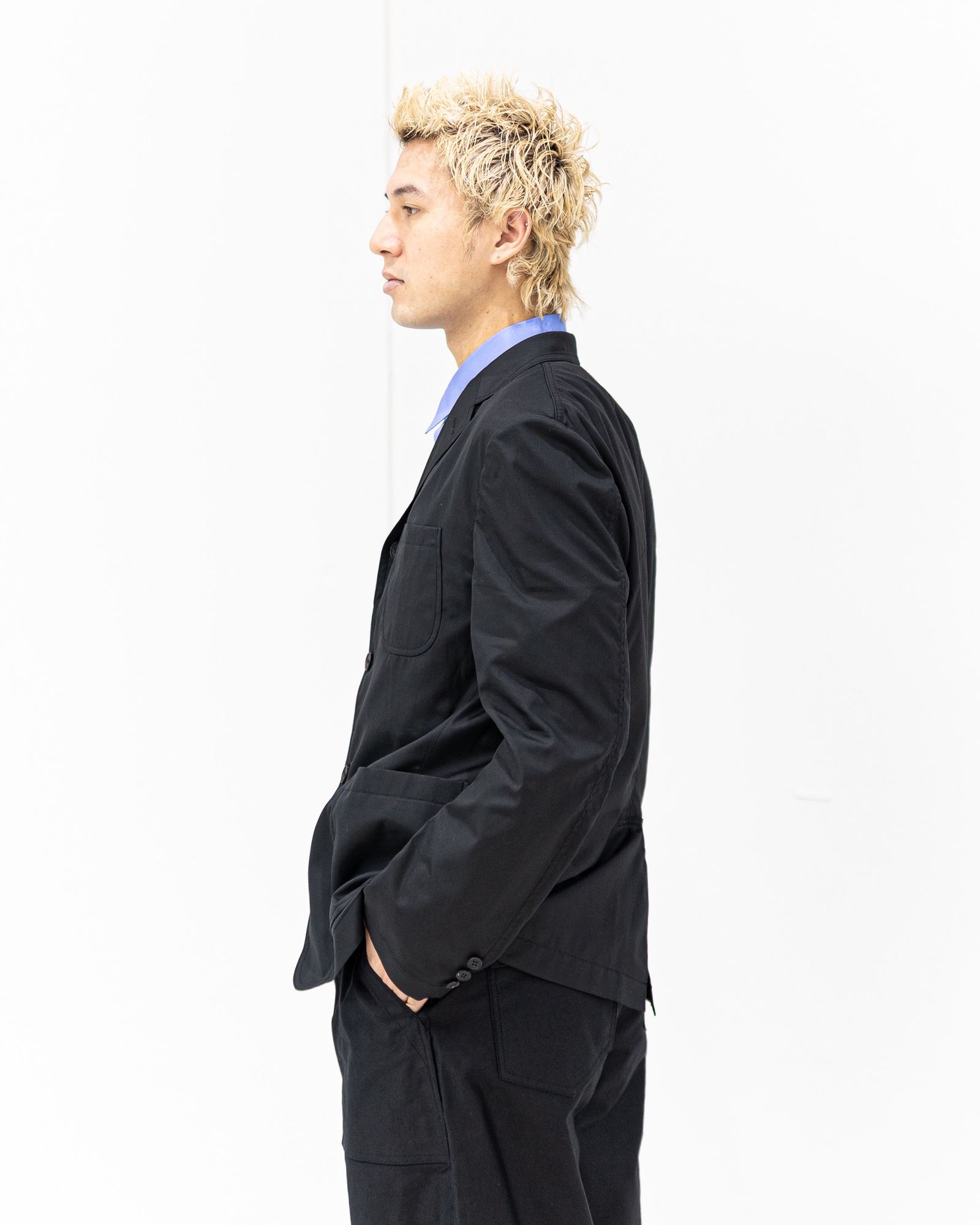 コムデギャルソンオム26SS 綿ブロードジャケット(HQ-J103-051)BLACK★4月3日(金)発売！