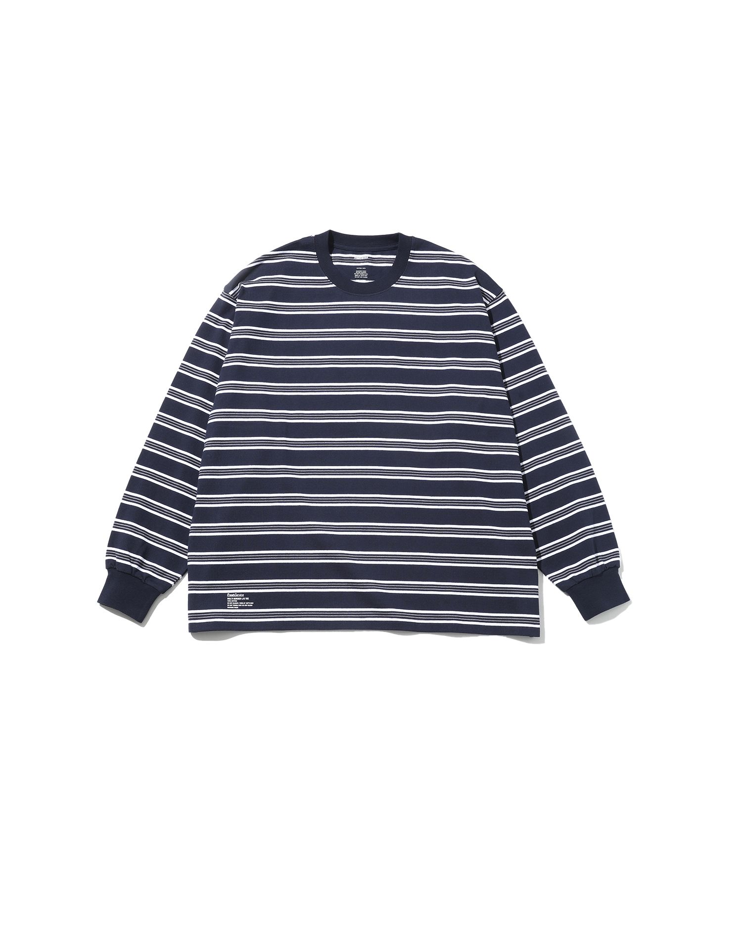 フレッシュサービス MULTI BORDER L/S TEE(FSC251-70120)NAVY