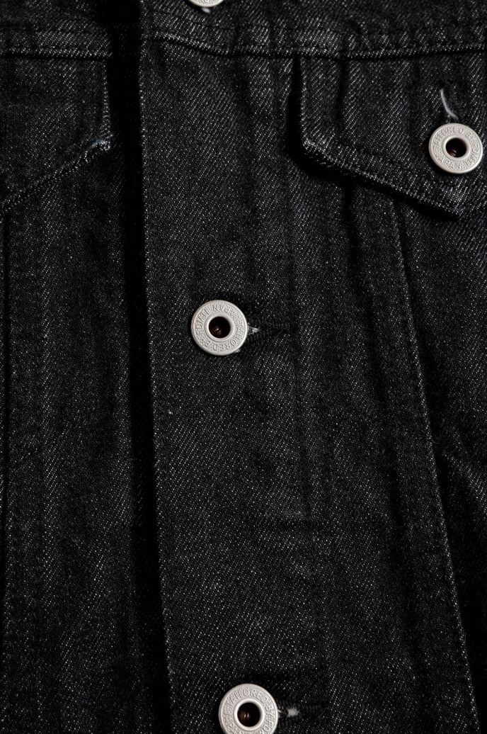 ファンダメンタル デニムジャケット THIRD THIRD JACKET RINSE(FA25JK33R-BK)BLACK