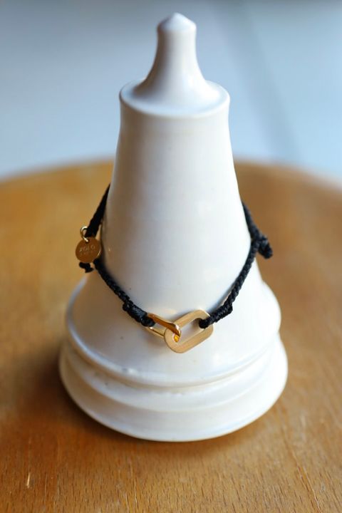 XOLO JEWELRY ショロジュエリー / Connect with Hair Line Link Silk Code Bracelet (XOCB006G)BLACK☆11月15日(土)発売！